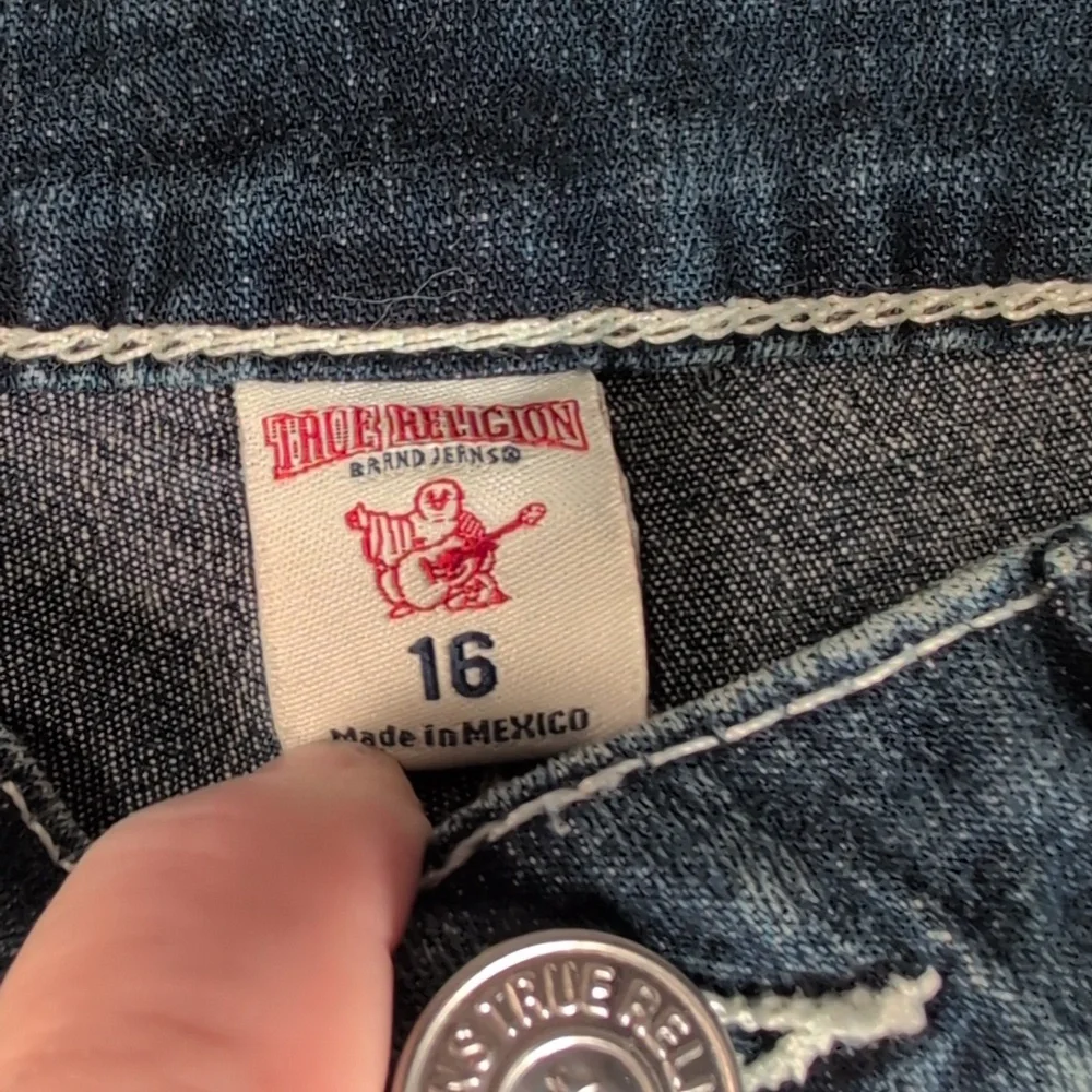 True Religion Straight Leg Jeans Size 16 Slim Kids